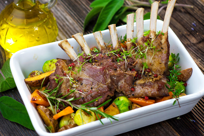 Spring Recipe: Mint Crusted Rack of Lamb